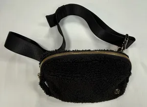 lululemon athletica Black Sherpa Crossbody Belt Bag thumbnail 1