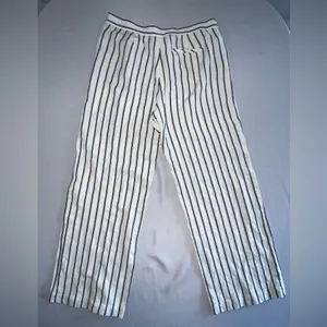 J Jill White w/Black Stripes Wide Legged Pants thumbnail 8