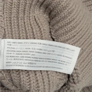Abercrombie & Fitch V-Neck Sweater Collared Pullover Cable Knit Beige Size:M thumbnail 7