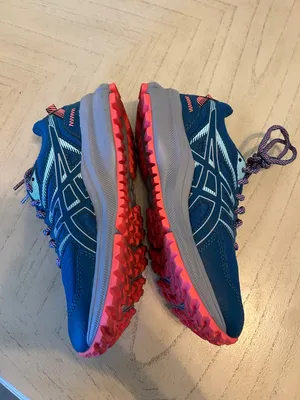 Asics Trail Scout 2 Shoes Women 7 Blue Running Sneakers Hiking Outdoors thumbnail 4