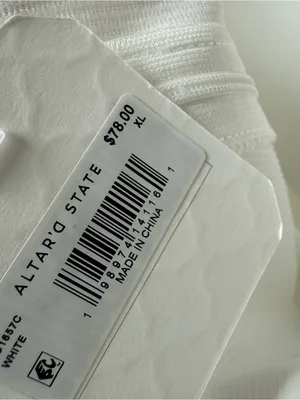 Altar'd State White Strapless Mini Dress thumbnail 9