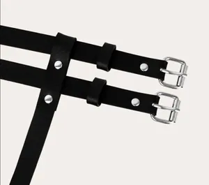 Black Harness Double Belt Underbust Suspender New thumbnail 3