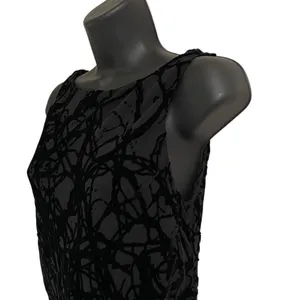 Vintage Slip Dress Y2K Jones New York‎ Women’s 4 Witchycore Goth Black Maxi NEW thumbnail 4