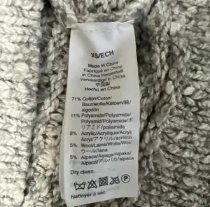 Madewell Sweater Women’s Size X-small Pullover Ballon Sleeve Crewneck oversized thumbnail 5