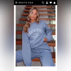 White Fox Decade Classics Essential Oversized Sweater‎ Ocean L/XL thumbnail 5