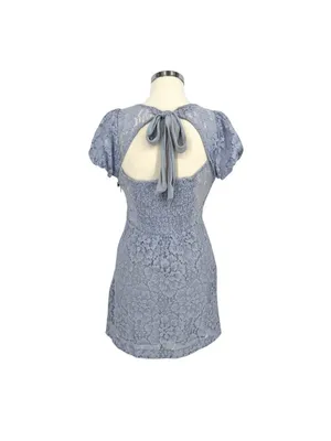 Free People Hailee Puff Sleeve Dress Twinkling Perry Size Medium NWOT Coquette thumbnail 6