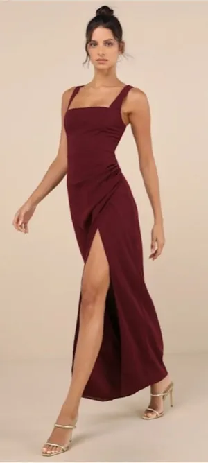 LULUS Sexy Prom Wedding Bridesmaid Romantic Flowy Elegant Chiffon Maxi Dress thumbnail 1