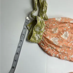 World Market Peach Green Floral Print Pajama Pants Womens Size‎ Small Pull On thumbnail 11