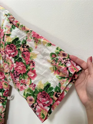 Handmade Floral Cotton Robe size small/medium thumbnail 3