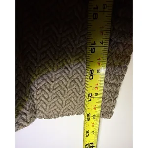 Gimmicks by BKE Women's Brown Herringbone Knit V-Neck Tie Long Sleeve Blouse M thumbnail 7