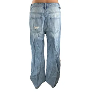 Altar'd State Women's Blue Distressed High Rise Wide Leg Denim Jeans Size 29 thumbnail 4