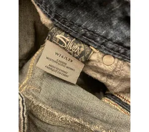 Women's Silver Dark Wash Aiko Bootcut Denim Jeans Marked Size 26x29(27) thumbnail 5