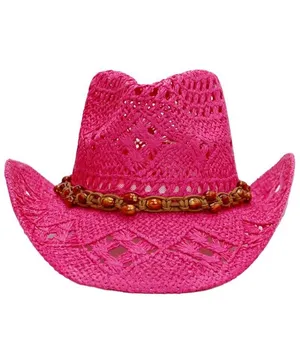 Hot Pink Beaded Cowboy Hat thumbnail 3