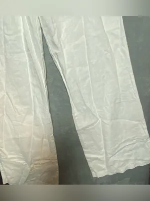 White Made in Italy Coastal Breathable quiet luxury White Pants Boho‎ Small thumbnail 5