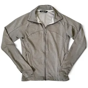 Arc'teryx Ellison Gray Softshell Fleece Full Zip Women's Jacket Size S thumbnail 1