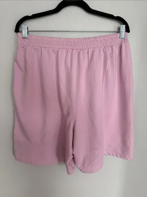 Free People Women's Casual Pink Elastic-Waist Shorts thumbnail 4