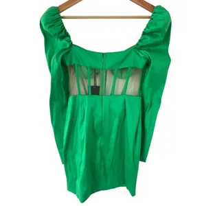 NBD Talulla Bustier Mesh Mini Dress Green Size Small NWT Cutout Corset Party thumbnail 4
