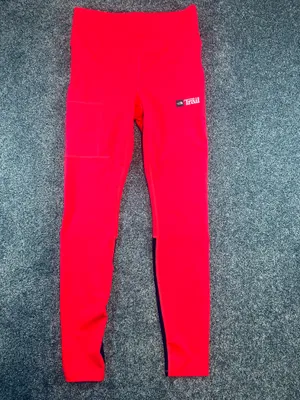 The North Face Trail Running Leggings Hot Pink/Coral Mesh Pocket Women’s M thumbnail 10