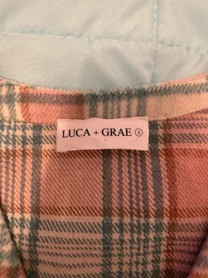 Luca + Grae Pastel Plaid Top and Skirt Set thumbnail 3