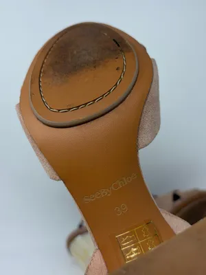 See by Chloe Suede Heels Size 39 or US 9 thumbnail 7