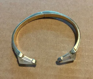 Kendra Scott Gold Tone Cuff Bracelet with White Stone Accents thumbnail 1