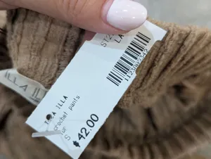 NWT Illa Illa Tan Textured Pants Size Small thumbnail 3