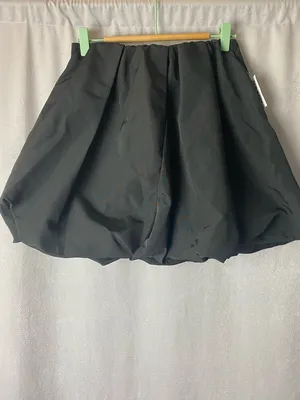 Old Navy Y2K Black Bubble-Hem Glam Coquette Girl Flirty Glam Mini Skirt XS thumbnail 2