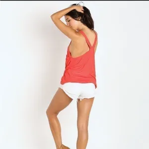 Free People Linen Rib Hot Pocket Tank Fire thumbnail 7