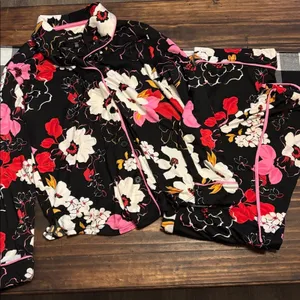 Room Service Floral Pajama Set xs pants long sleeve thumbnail 2