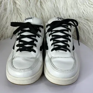 Vans “Lani” size 8 leather vintage white black thumbnail 2