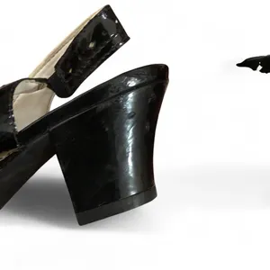 2000s Y2K Whimsygoth Black Patent Leather Celestial Ballet Ballerina thumbnail 7