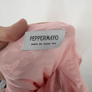Peppermayo‎ Romy Maxi Dress Pink Lace Bustier Size 12 2XL Formal Coquette Gown thumbnail 5