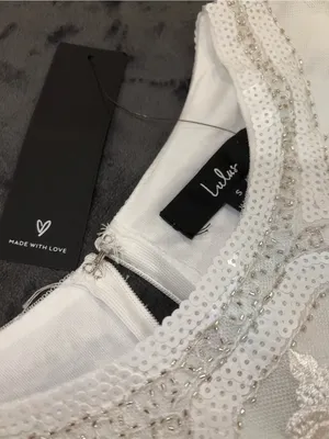 Lulus Spread Your Shine White Sequin Embroidered Bodycon Dress in White Size S thumbnail 9
