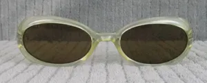 New Divine Eyewear Athena Pearl White / Amber Sunglasses thumbnail 1