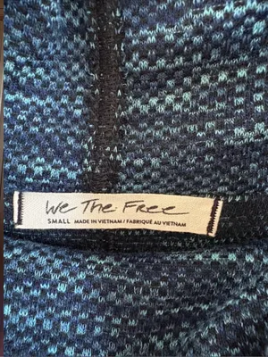 Like New Free People We The Free Sunny Days Turtleneck Top Blue Generous Small thumbnail 4