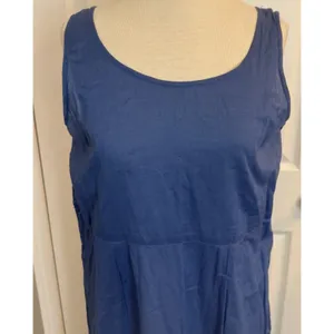 Vtg April Cornell Maxi Dress Sz Small Cornflower‎ Blue Prairie Cottagecore Fairy thumbnail 3