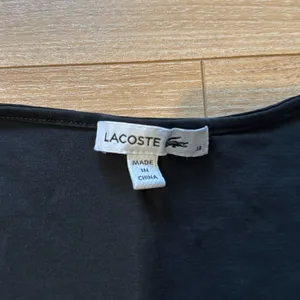 Lacoste women's black 100% cotton t-shirt size‎ 38 thumbnail 2