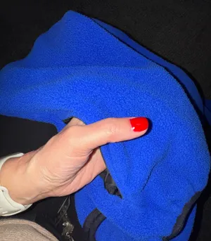 Vintage Sportsmaster USA Polartec Blue Fleece Pullover Jacket - Reach For The Stars - EUC thumbnail 6