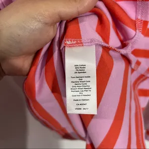 Talbots‎ Calder Striped Knot Mock Neck Long Sleeve Top Small Preppy Feminine thumbnail 6