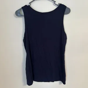 NWT Kay Celine Sleeveless Top Blouse Shirt Blue Large capsule basic casual thumbnail 5