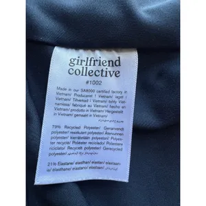 Girlfriend Collective Paloma Compression Bra in Navy Blue Size XL thumbnail 6