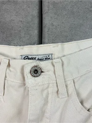 Vintage 90s white guess mini skirt thumbnail 4