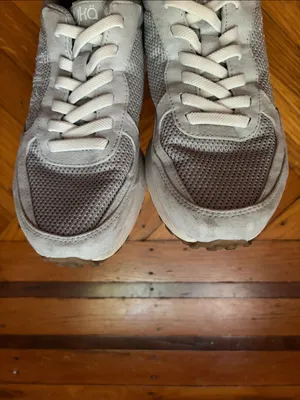 Ryka Light Gray Mesh Lace-Up Sneakers Size 6 1/2 thumbnail 4