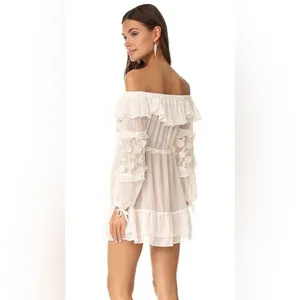 For Love And Lemons Off Shoulder Carolina Dress white Lace NWOT thumbnail 4