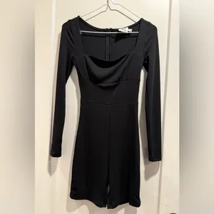 Princess Polly Sara Romper Black Tall Size 2‎ thumbnail 3