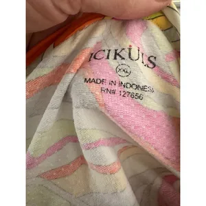 ICIKULS Shirt Women's Size XXL Psychedelic IBKUL Mesh Trim Sun Golf‎ Nylon Top thumbnail 6
