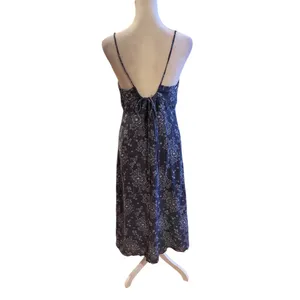 Madewell Womens NWT Blue Floral Midi Sundress Spaghetti Straps Button size 2 thumbnail 3