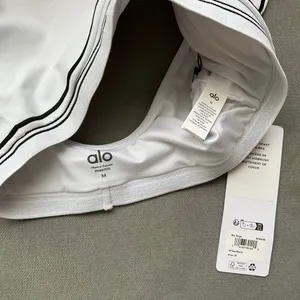 Alo Yoga Airbrush Heart Throb Bra White/Black M thumbnail 3