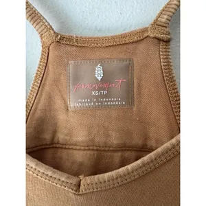 Free People FP Movement Hot Shot One Piece Romper Jumpsuit Toasted Coconut Sz XS thumbnail 8