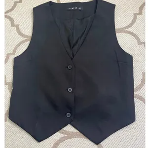 Lioness Gisele Vest Black Tailored Sleeveless Button Front Vest Size M NWOT thumbnail 2